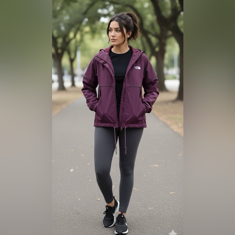 NWT The North Face Antora Jacket Women's Small Purple
Windbreaker Rain Coat